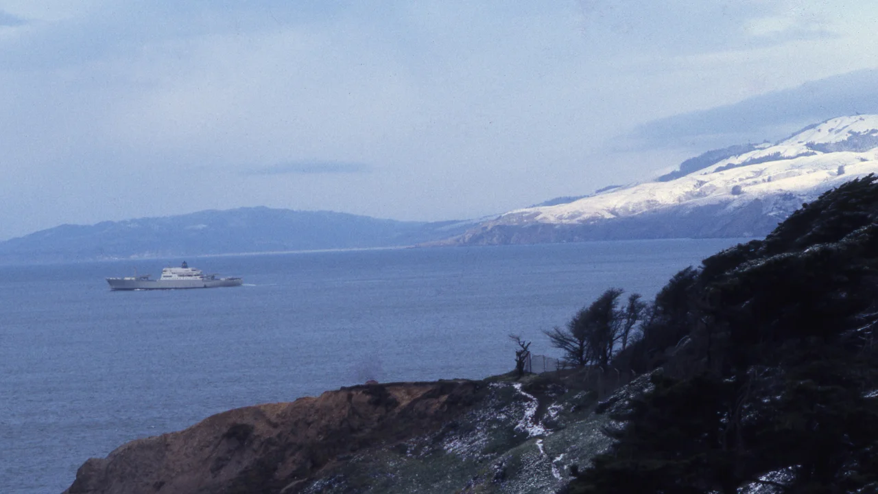 Snowy trail at Lands End