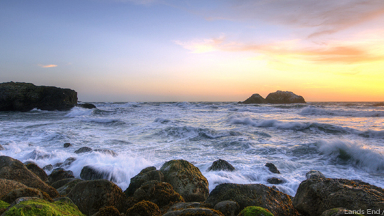 Sunset at Lands End. Sunset at Lands End.