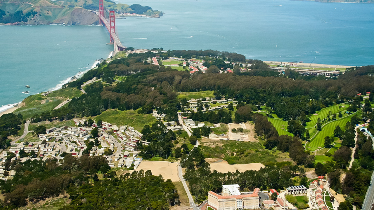 The central part of the Presidio is part of the Golden Gate National Parks but is managed by the Presidio Trust, and a number of projects in this area have also been supported by the Parks Conservancy. The central part of the Presidio is part of the Golden Gate National Parks but is managed by the Presidio Trust, and a number of projects in this area have also been supported by the Parks Conservancy.