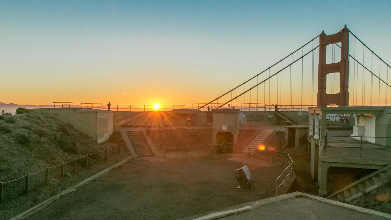 Sunrise from Battery Spencer