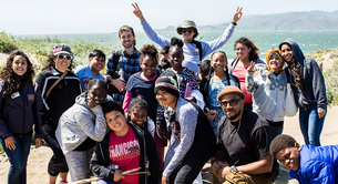 Parks Conservancy staff lead a Camping at the Presidio program