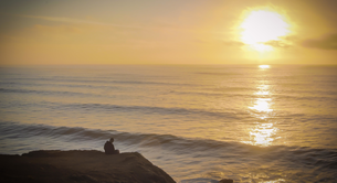 Meditation on the bluffs at Mori Point