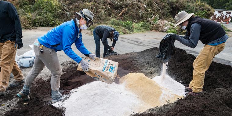 making compost