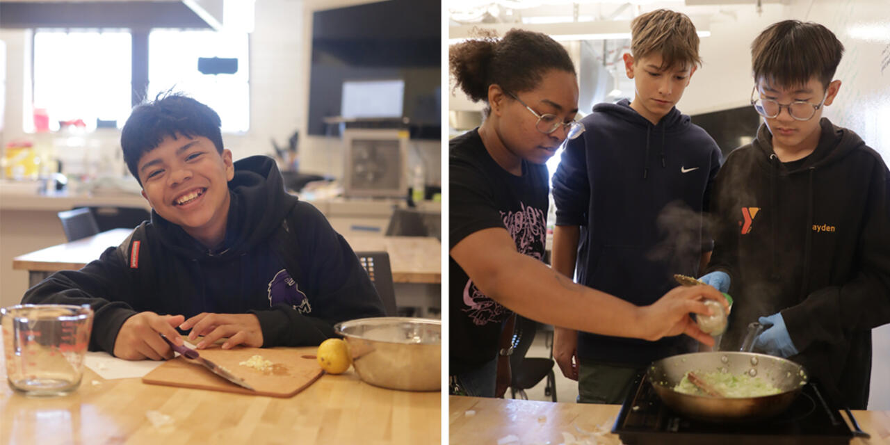 People at the Crissy Field Center Teaching Kitchen