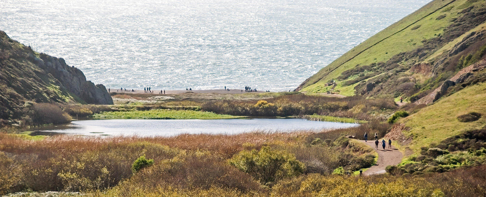 View over Tennessee Valley toward the beach and ocean View over Tennessee Valley toward the beach and ocean