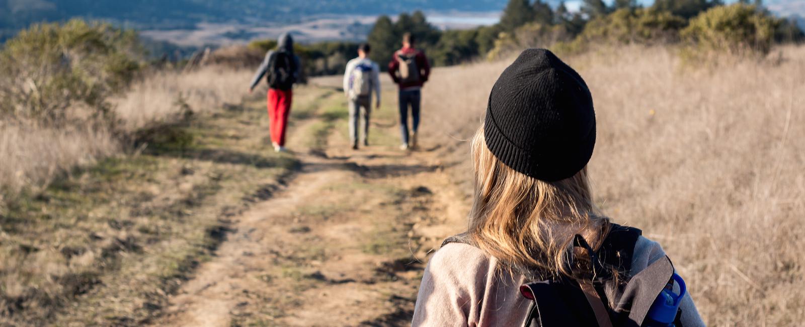 Hiking along Bolinas Ridge 