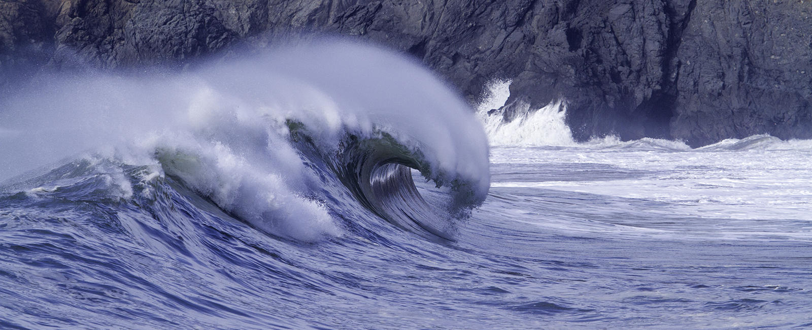 Waves break at Rodeo Beach