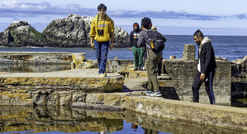 Exploring Sutro Baths in the GGNRA.