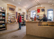 Customer browsing inside the Fort Point Store