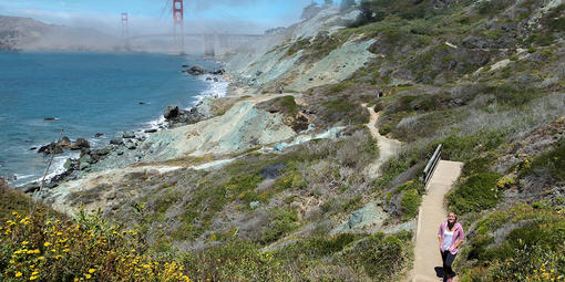 Batteries to Bluffs Trail in the Presidio