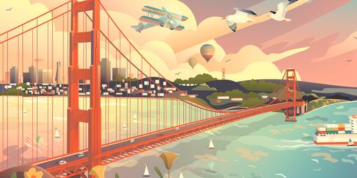 Golden Gate Bridge Artwork