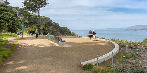 People at Eagles Point Overlook