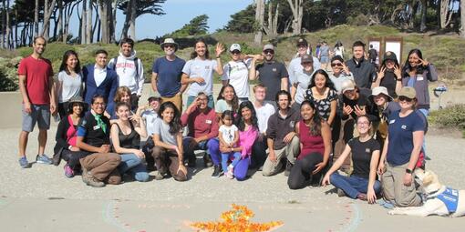 Volunteers & staff celebrate Diwali at Lands End!