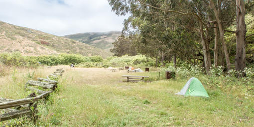 Tents at Haypress Campground