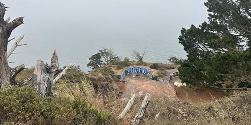 Battery Wagner along the Kirby Cove Road in the Marin Headlands.