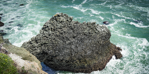 Pillow basalt by Point Bonita Lighthouse