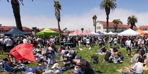 Photo of crowd at the Parks4All: Brewfest in 2023.