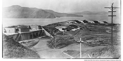 Battery Boutelle before the Golden Gate Bridge was built
