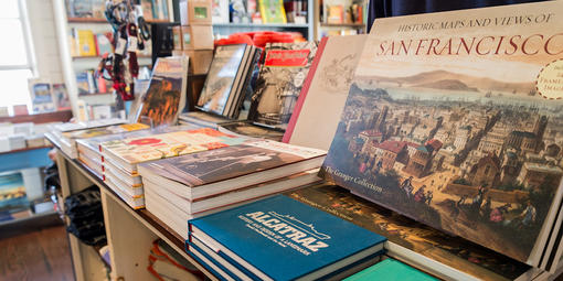 Park books and merchandise at the Warming Hut