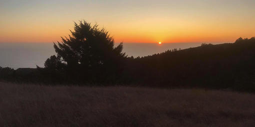 Mount Tamalpais at sunset