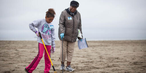 Volunteers at Coastal Cleanup Day