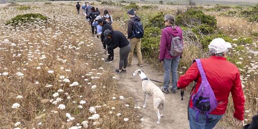 Hiking and observing nature at Rancho.