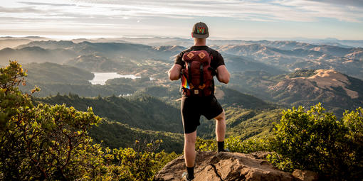 Taking in the sunset from Mt. Tam's East Peak