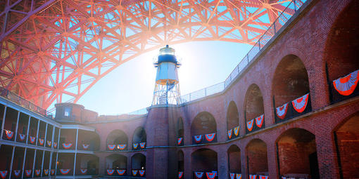 Fort Point and the Golden Gate Bridge