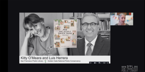 Kitty O'Meara and Luis Herrera read "And the People Stayed Home"