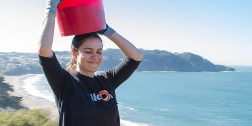 Volunteer near Crissy Field