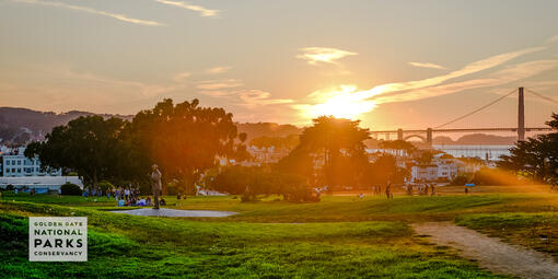 Sunset at Fort Mason Great Meadow