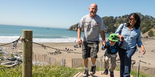 Family outing at Muir Beach