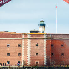 Fort Point National Historic Site underneath the Golden Gate Bridge