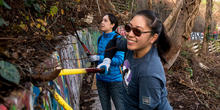 Volunteers Working in Black Point Historic Gardens