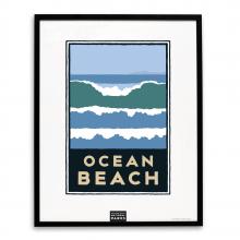 Michael Schwab graphic of the surf at Ocean Beach