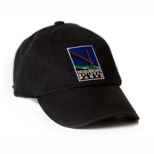 Black baseball cap with embroidered "Golden Gate National Parks" Michael Schwab image