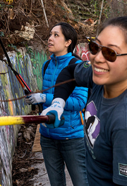 Volunteers Working in Black Point Historic Gardens