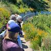 Natalie Korengold leading Parks Conservancy members through a tour of the gardens